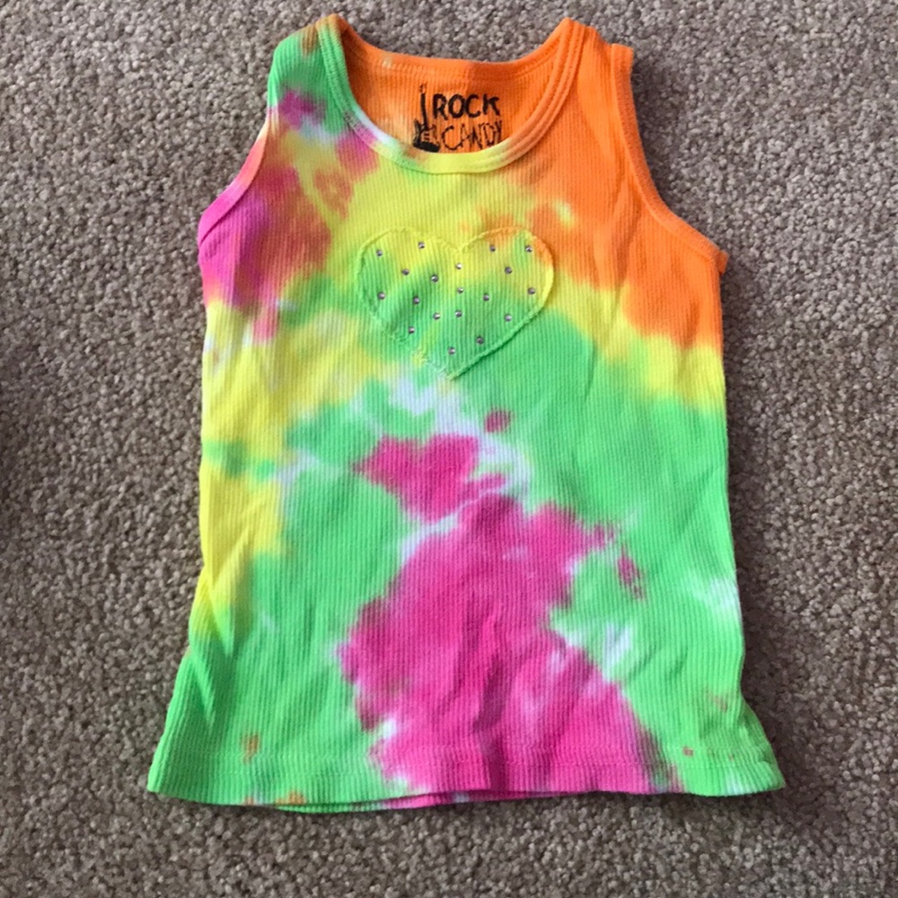 Rock Candy tie dye tank 6-12m